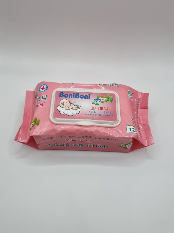 Khăn giấy trẻ em màu hồng - Khăn Ướt Boniboni - Xưởng Sản Xuất Huyền Trang